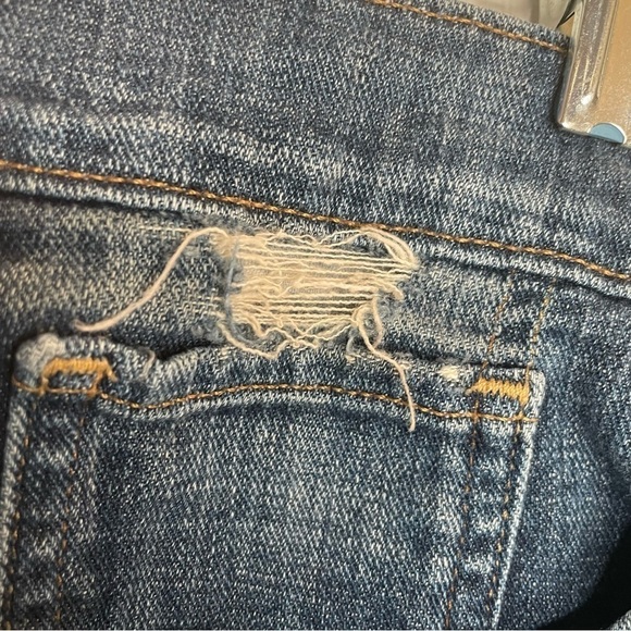 Lucky Brand Rosewood The Cutoff Frayed Embroidered Stretch Jean Shorts 12/31 - Picture 8 of 16